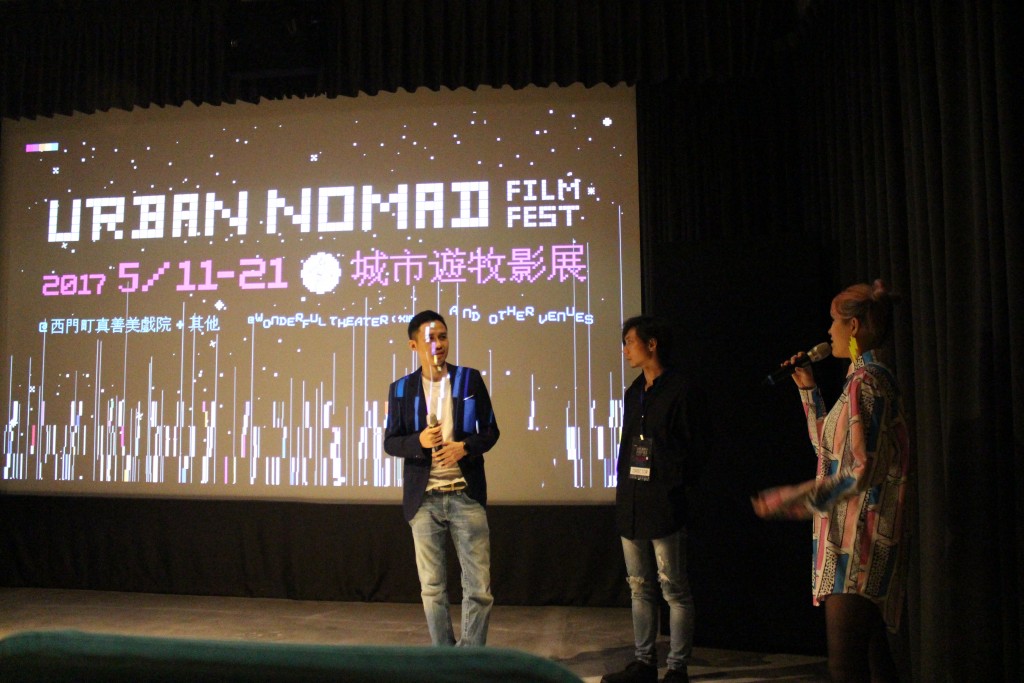 (左起)《不倒翁的誘惑》導演馬修羅，《兔》導演劉宇晧